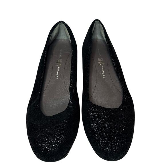 SAS Size 8 Women's Black Sofia Leather Comfortable Wedge Closed Toe Office Shoe - Picture 3 of 11